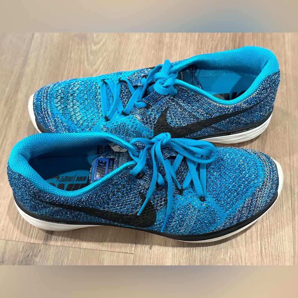 Nike FlyKnit Lunar3 Men’s Sneaker Running Shoes Sz 10 Lace Up Low Top